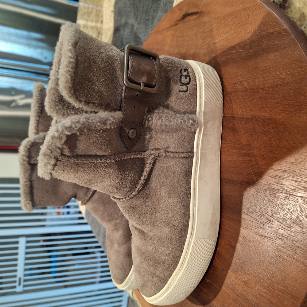UGG Gray Shearling Boots